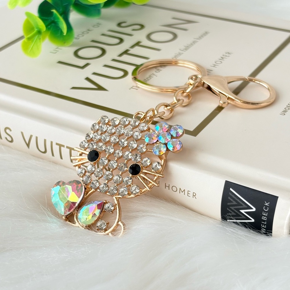 Hello Kitty Iridescent Keychain/Bag Charm